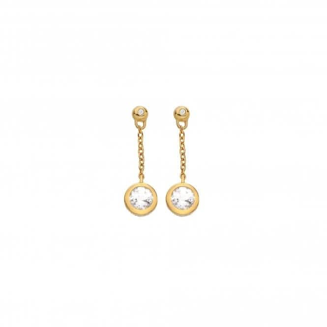 Droplet White Topaz Earrings DE773Hot Diamonds x GemstonesDE773