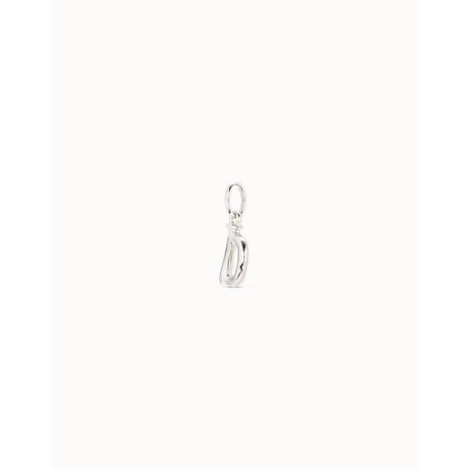 Gimme Me A Letter D Silver Metal Charm CHA0030MTL0000U