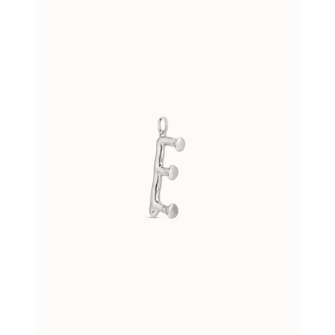 Gimme A Letter E Large Silver Metal Charm CHA0005MTL0000U