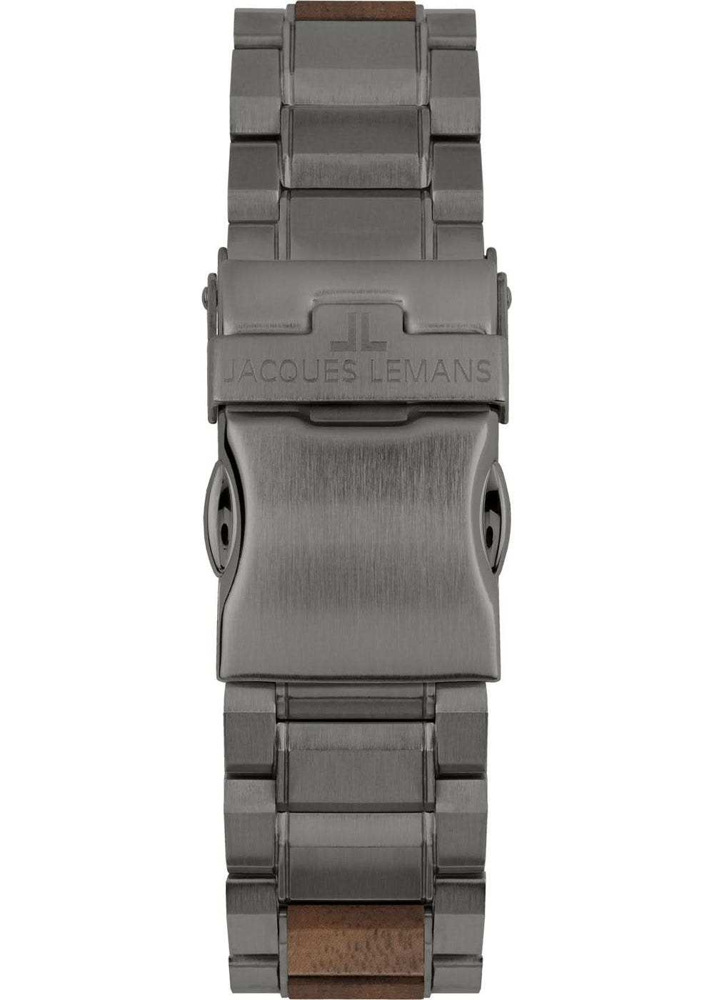 Eco Power Solar Wood Stainless Steel Grey Men's Bracelet Watch