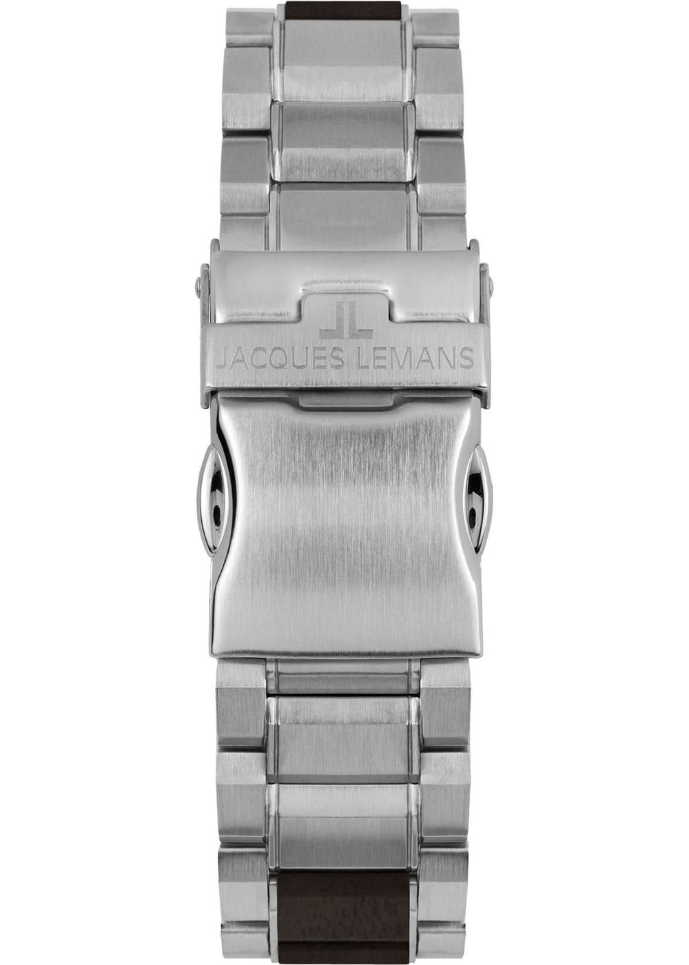 Eco Power Solar Wood Stainless Steel Men's Bracelet Watch