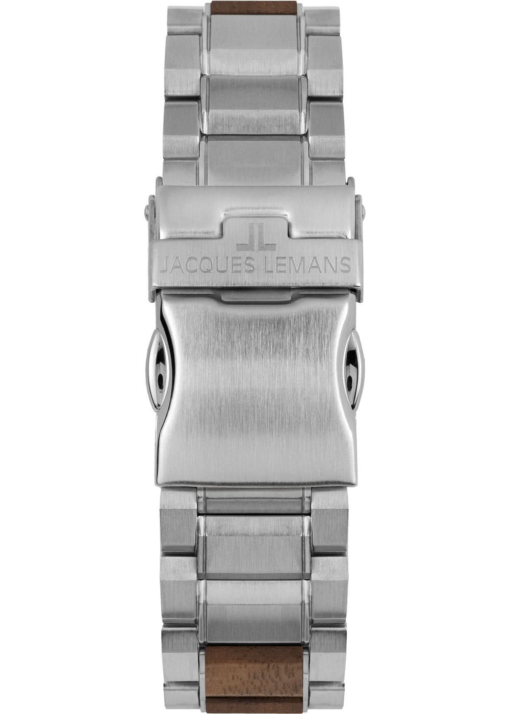 Eco Power Solar Wood Stainless Steel Men's Bracelet Watch