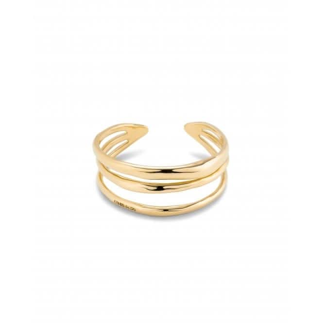 Electrik Rigid Triple 18k Gold-Plated Medium Link Inner Bangle PUL2440ORO0000M