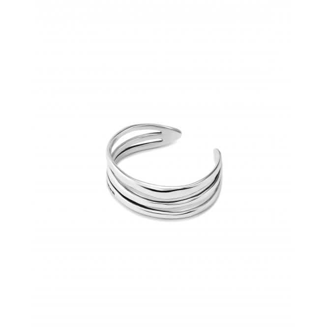 Electrik Rigid Triple Silver Plated Medium Link Inner Bangle PUL2440MTL0000M