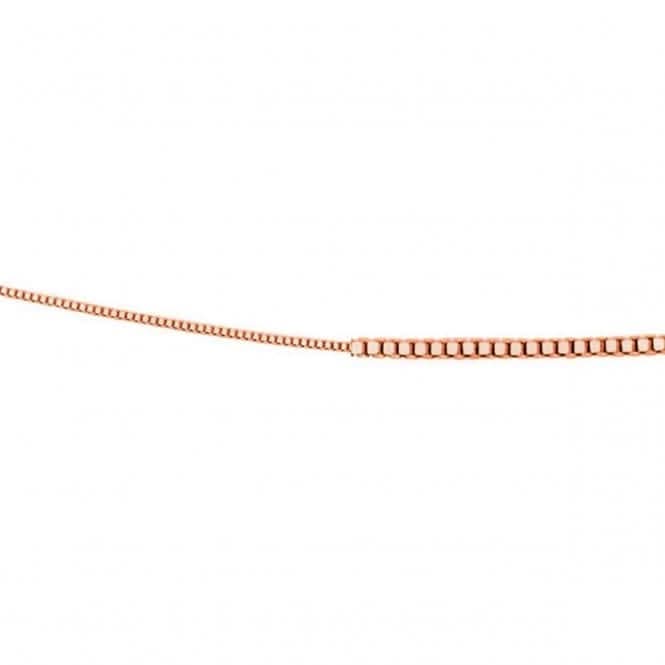 Elements Gold 9CT Rose Gold Venetian Box Chain Necklace GN263
