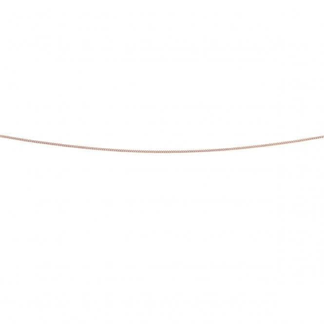 Elements Gold Rose Gold Curb Chain Necklace GN219