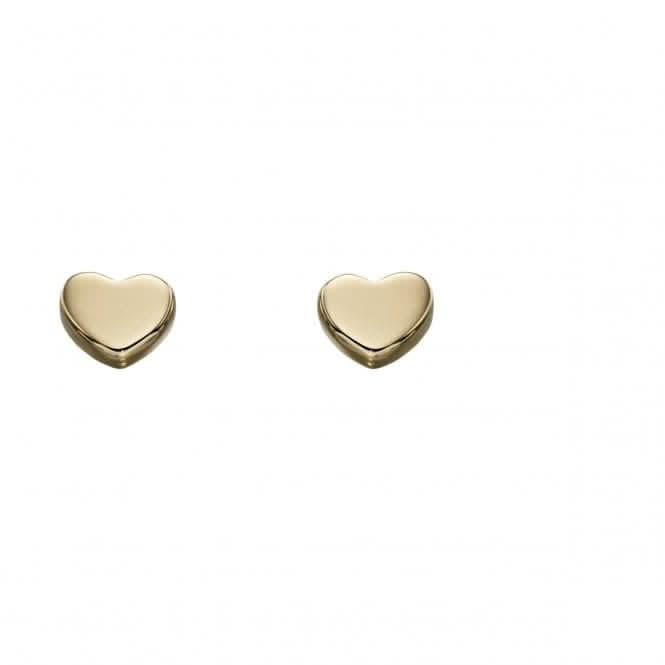 Elements Gold Yellow Gold Haert Stud Earrings GE2179