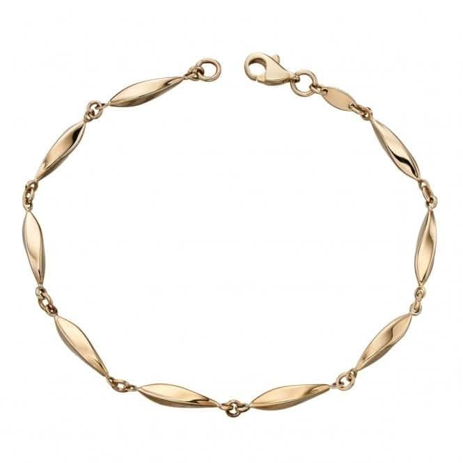 Elements Gold Yellow Gold Marquise Bracelet GB456