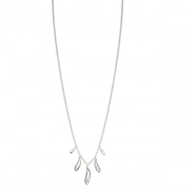 Elements Silver Highly Polished Dew Drop Necklace N4179