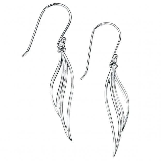 Elements Silver Open Leaf Drop Earrings E3635Z364