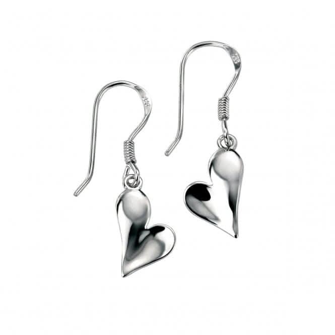 Elements Sterling Silver Silver Polished Heart Earrings E3334