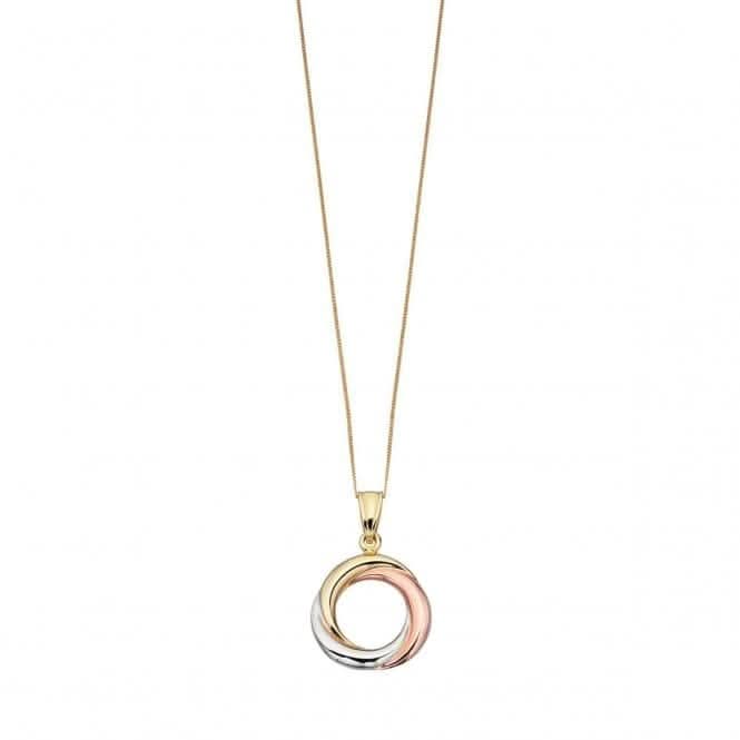 Elements Triple Gold Russian Ring Style Pendant GP821Z475GN202Elements GoldGP821