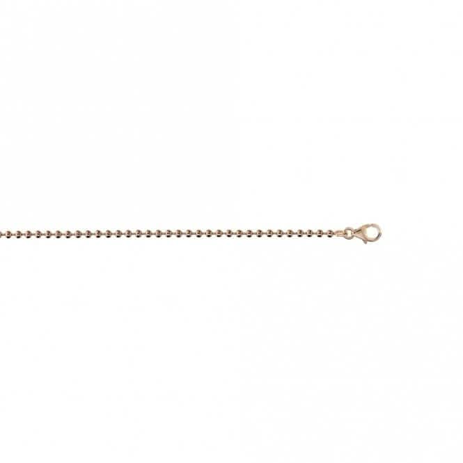 Emozioni 16 - 18" Rose Gold Plated Silver Bead Chain CH007EmozioniCH007