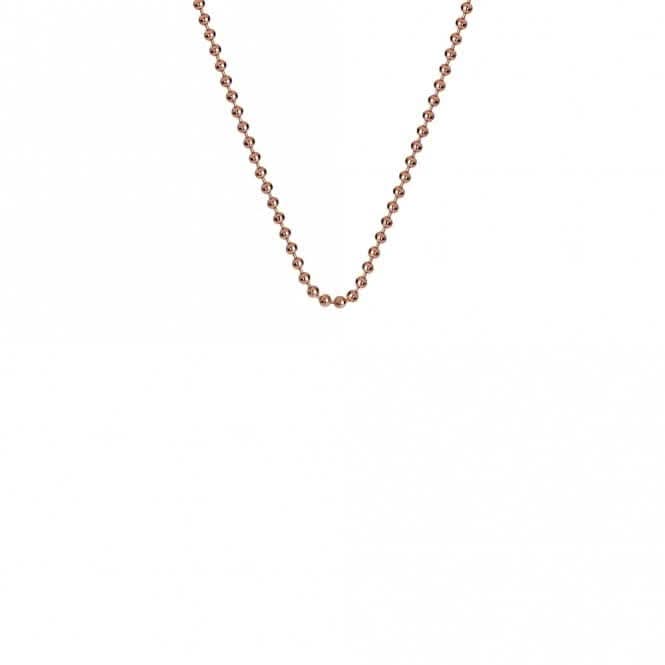 Emozioni 16 - 18" Rose Gold Plated Silver Bead Chain CH007EmozioniCH007