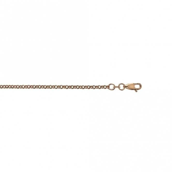 Emozioni 16-18"  Rose Gold Plated Silver Belcher Chain CH013