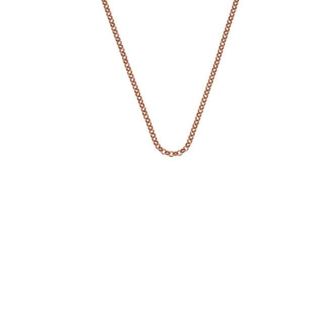Emozioni 16-18"  Rose Gold Plated Silver Belcher Chain CH013