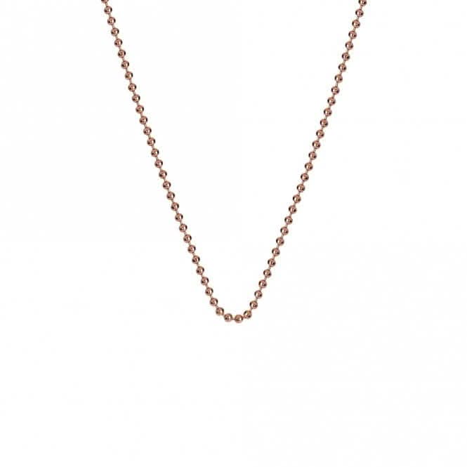 Emozioni 30" Rose Gold Plated Silver Bead Chain CH008EmozioniCH008