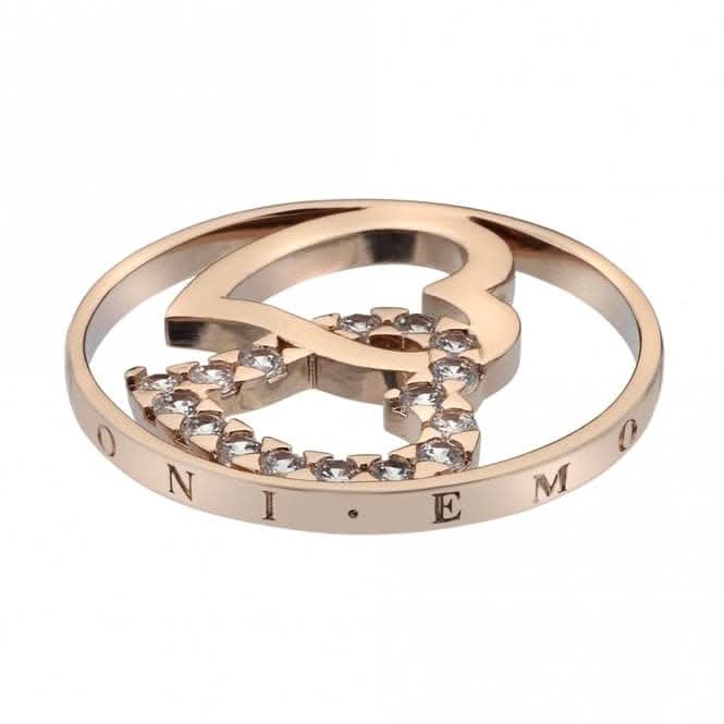 Emozioni Double Heart Coin 33mm EC423