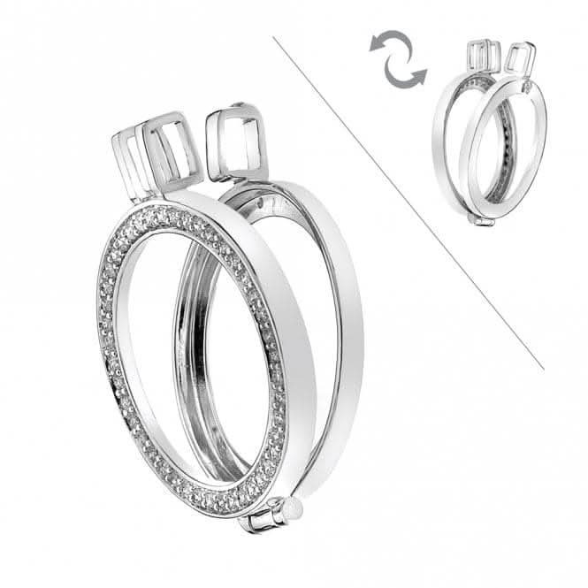 Emozioni Reversible Sterling Silver Keeper EK005