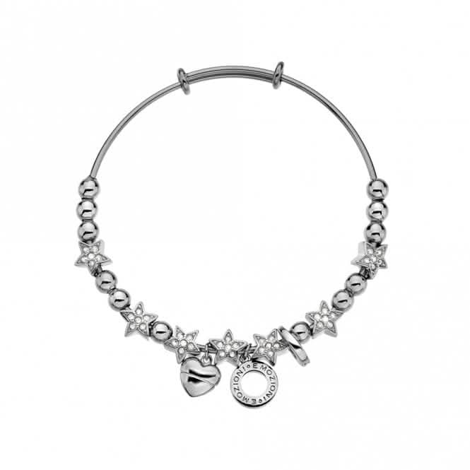 Emozioni Silver Plated Crystal Star Bangle EB012EmozioniEB012