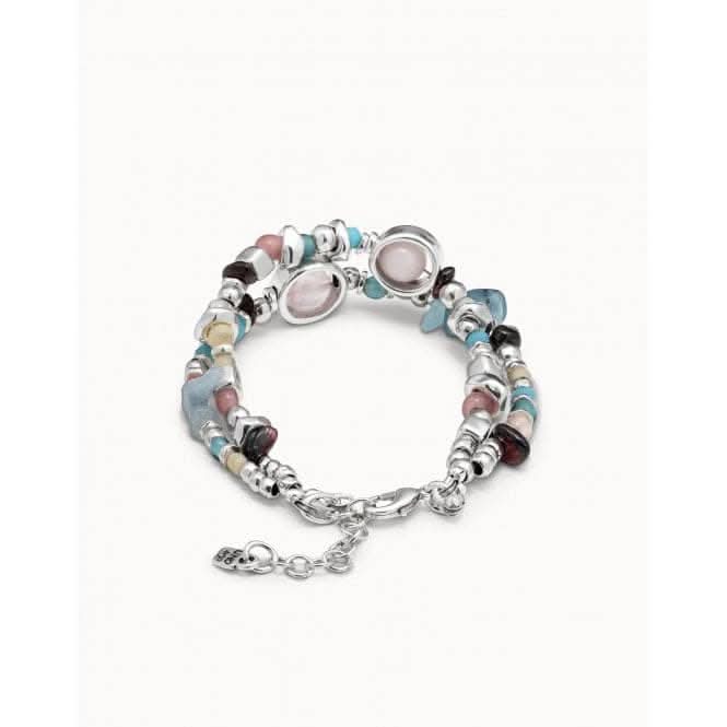 Energy ++ Multicolor Crystal Natural Stone BraceletUNOde50PUL1847MCLMTL0M
