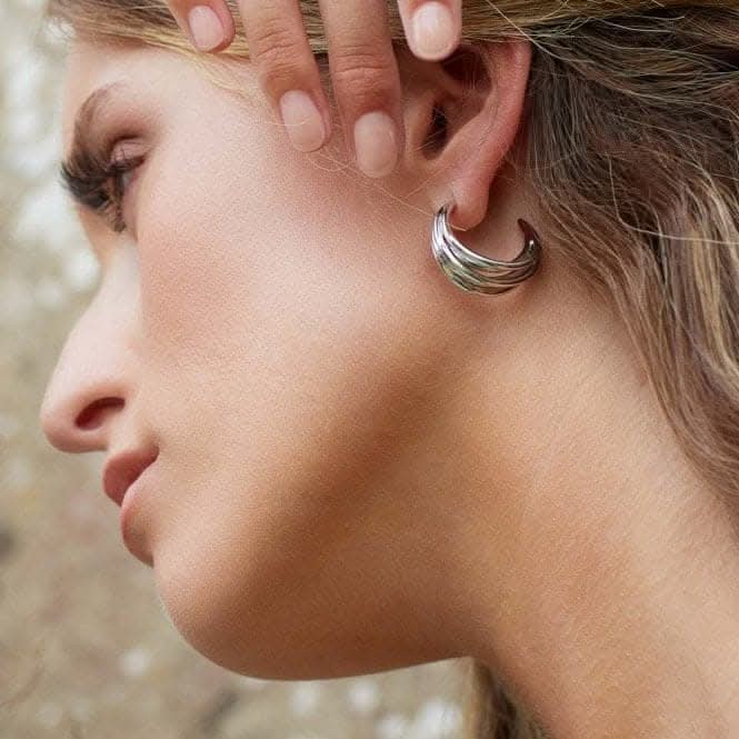 Entwine Helix Wrap Grande Hoop Earrings 60238RP