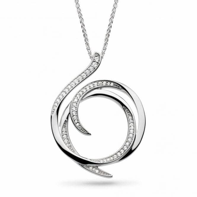 Entwine Helix Wrap Pave Grande Necklace 90237CZ