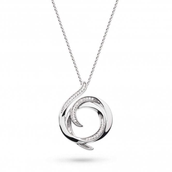 Entwine Helix Wrap Pave Necklace 90235CZ