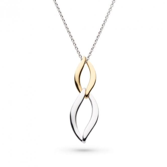 Entwine Twine Link Duo Golden Necklace 91142GRP