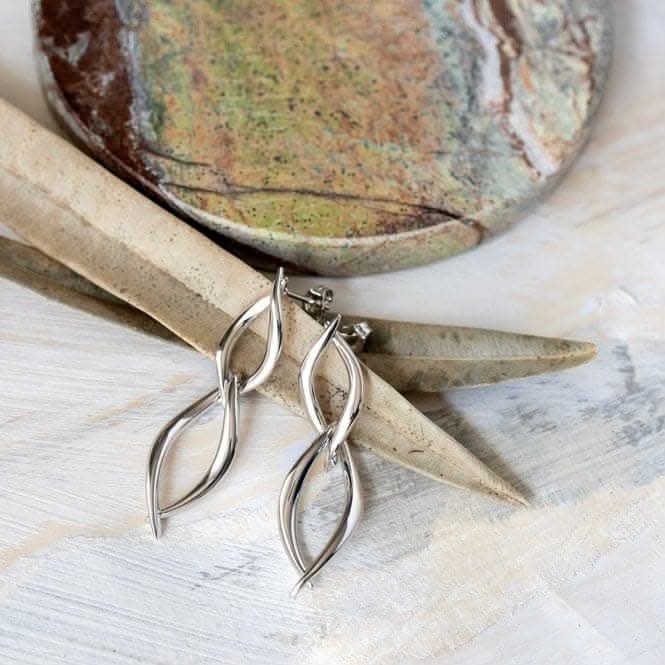 Entwine Twine Twist Duo Link Drop Earrings 60229RPKit Heath60229RP