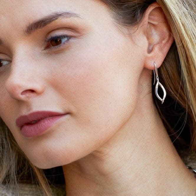 Entwine Twine Twist Link Drop Earrings 60230RP