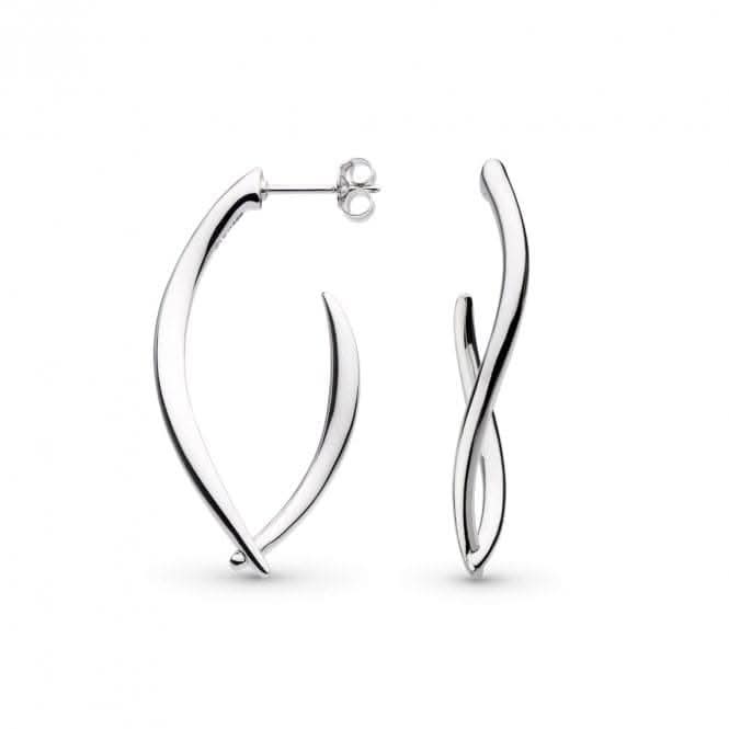 Entwine Twine Twist Link Grande Hoop Earrings 60228RP