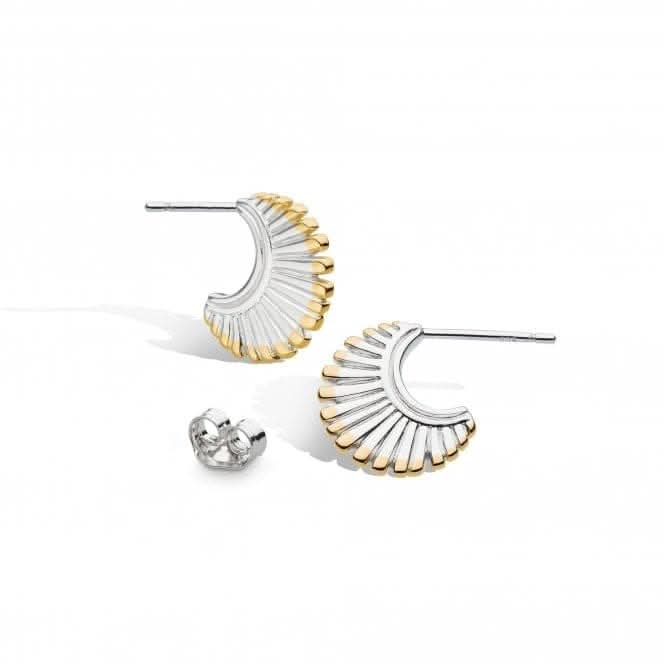 Essence Radiance 18ct Gold Plated Stud Hoop Earrings 41151GRP