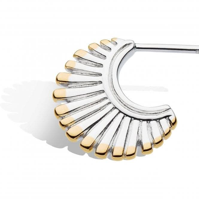 Essence Radiance 18ct Gold Plated Stud Hoop Earrings 41151GRP