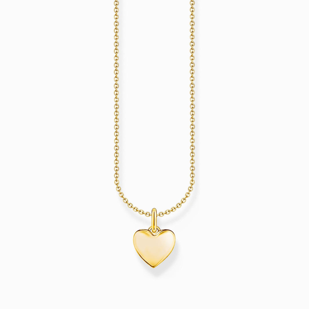 Essentials Silver Sterling Gold Plated Heart Necklace KE2234 - 413 - 39 - L45VThomas Sabo Charm ClubKE2234 - 413 - 39 - L45V