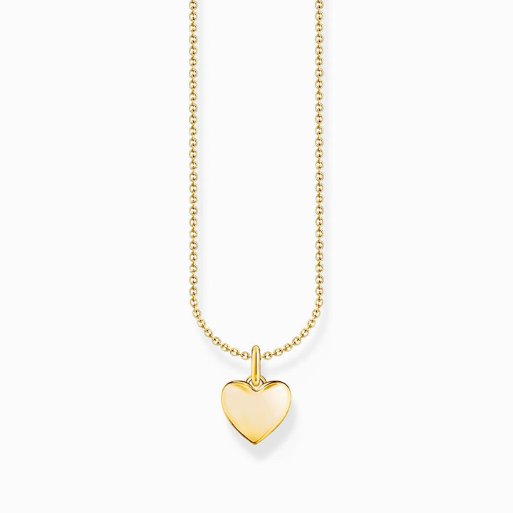 Essentials Silver Sterling Gold Plated Heart Necklace KE2234 - 413 - 39 - L45VThomas Sabo Charm ClubKE2234 - 413 - 39 - L45V