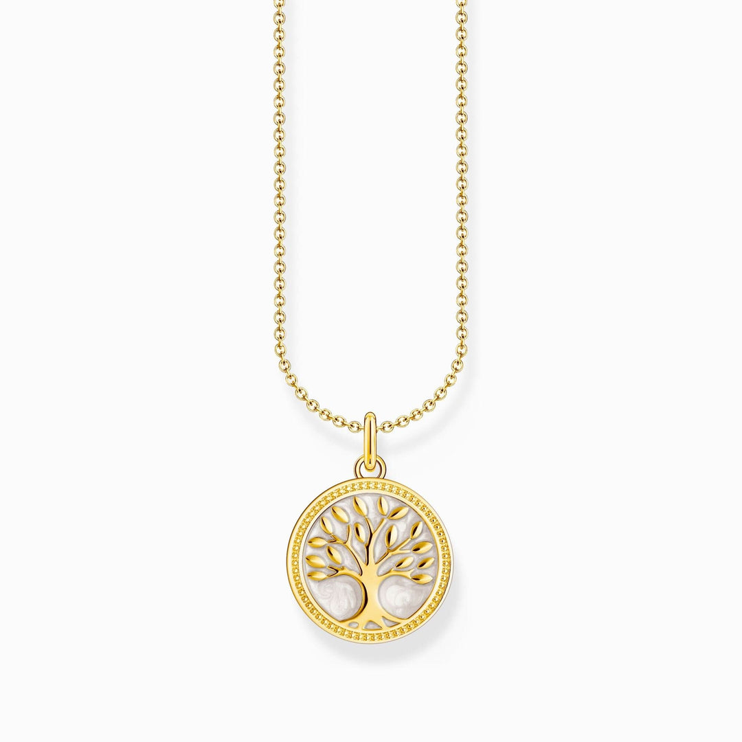 Essentials Sterling Silver Gold Plated Tree Of Love Enamel Necklace KE2220 - 427 - 39 - L45VThomas Sabo Sterling SilverKE2220 - 427 - 39 - L45V