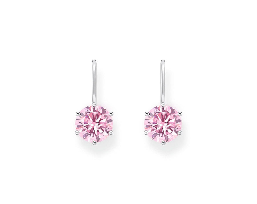 Essentials Sterling Silver Pink Zirconia Earrings H2287-051-9
