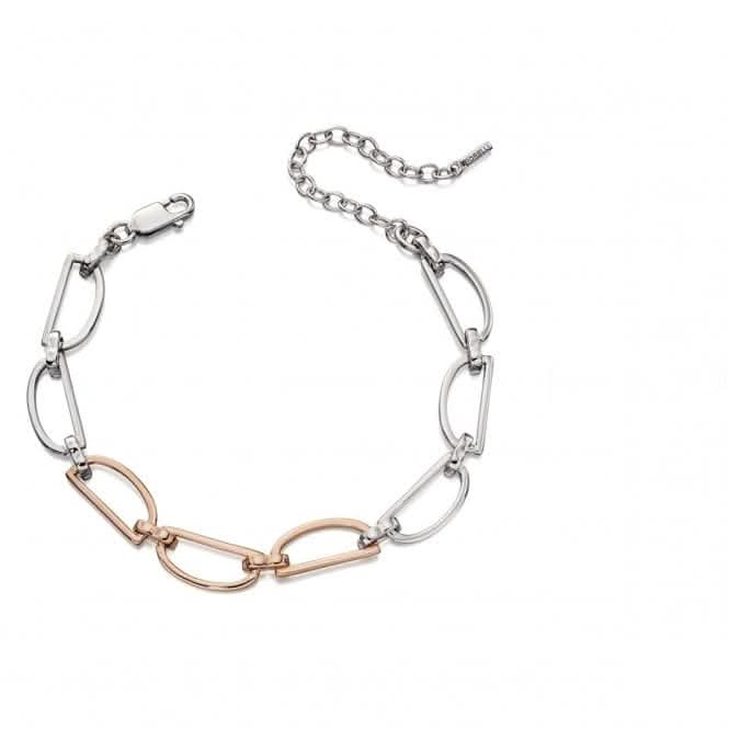 Fiorelli Silver D Ring Bracelet B5051