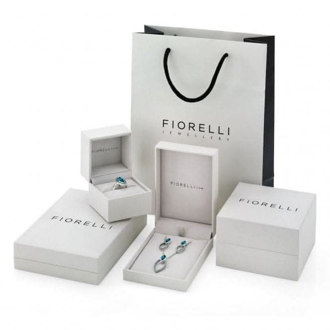Fiorelli Silver Rose Gold Semicircle Hoop Earring E5348