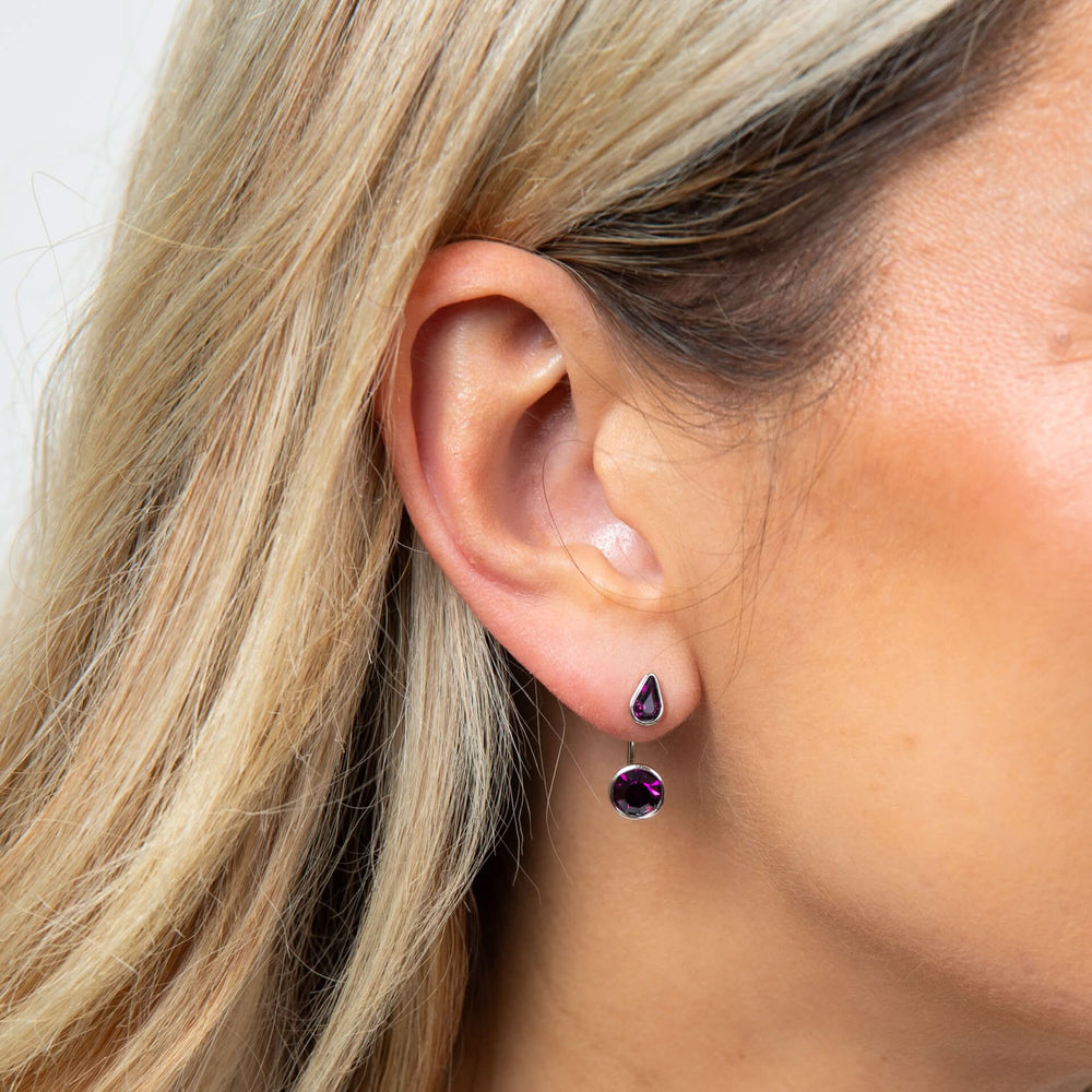 Fiorelli Silver Crystal Earrings E6507M