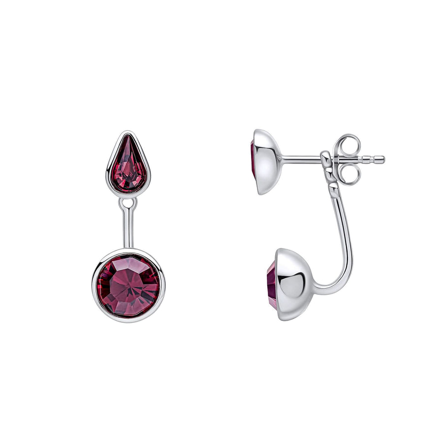 Fiorelli Silver Crystal Earrings E6507M