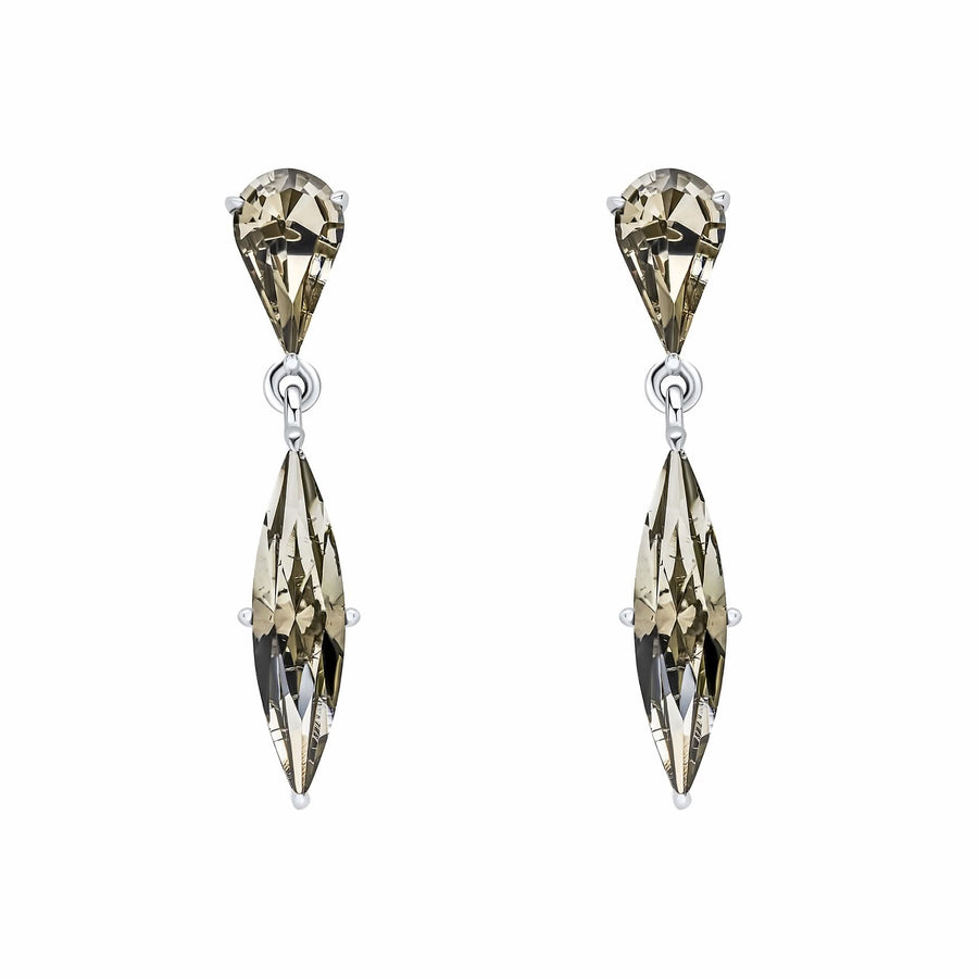 Fiorelli Silver Diamond Crystal Earrings E6504B