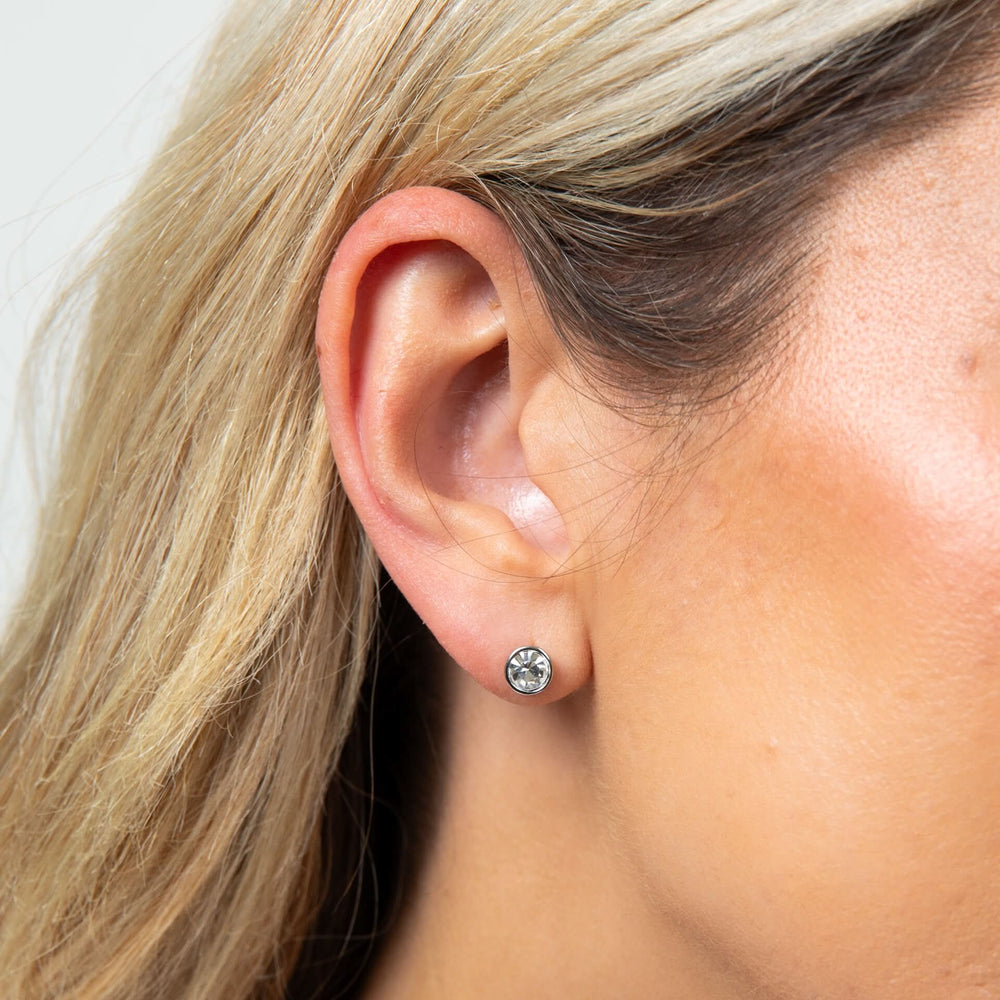 Fiorelli Silver Earrings Crystal E6462C