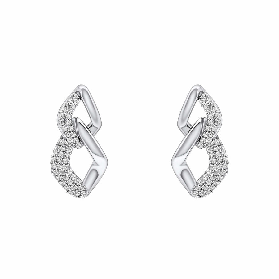 Fiorelli Silver Cubic Zirconia Earrings E6454C