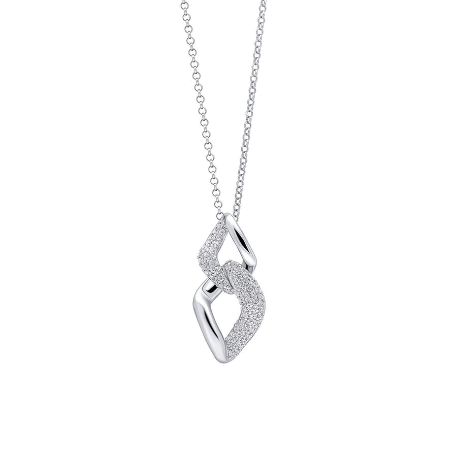 Fiorelli Silver Clear Cubic Zirconia Pendant P5433C
