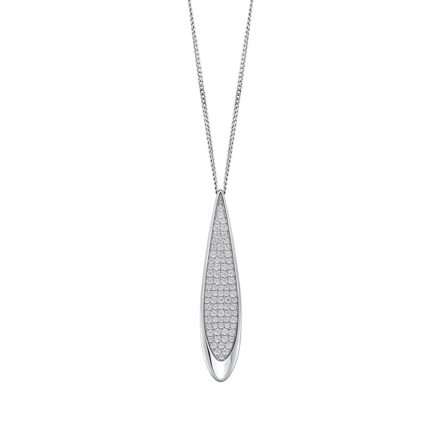 Fiorelli Silver Clear Cubic Zirconia Pendant P5434C