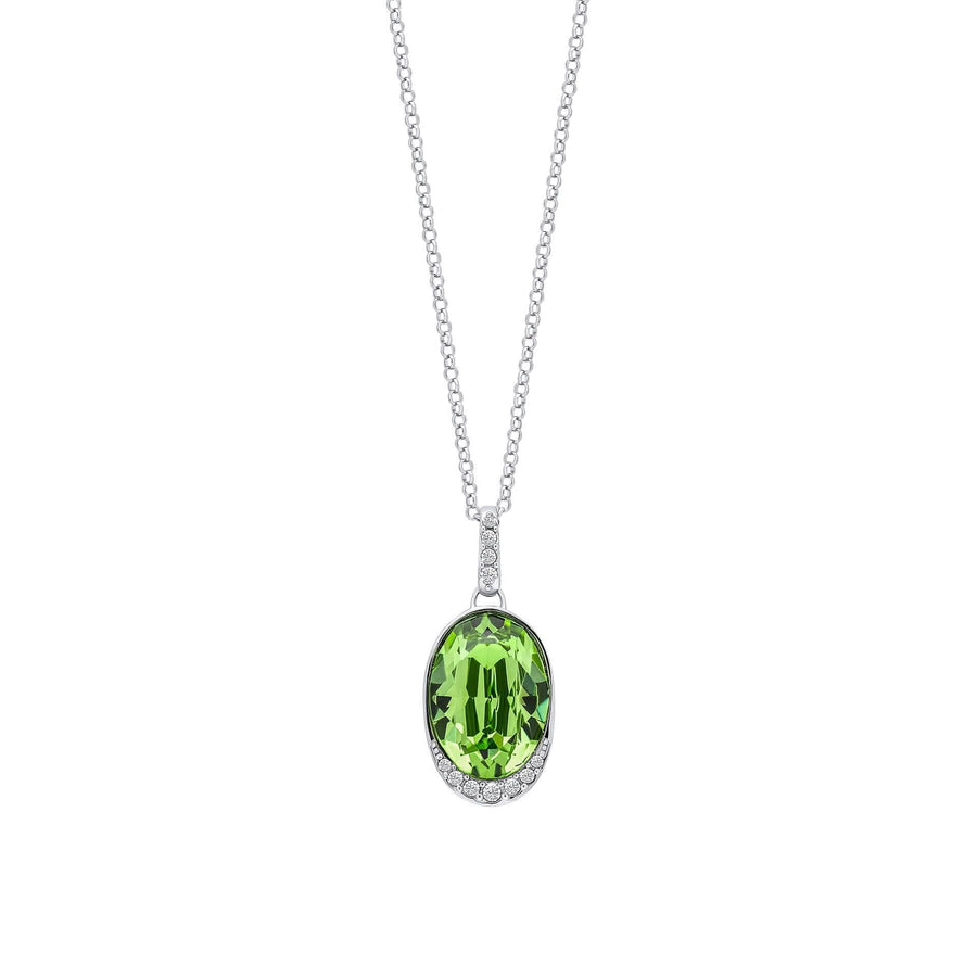 Fiorelli Silver Peridot Crystal Pendant P5439G