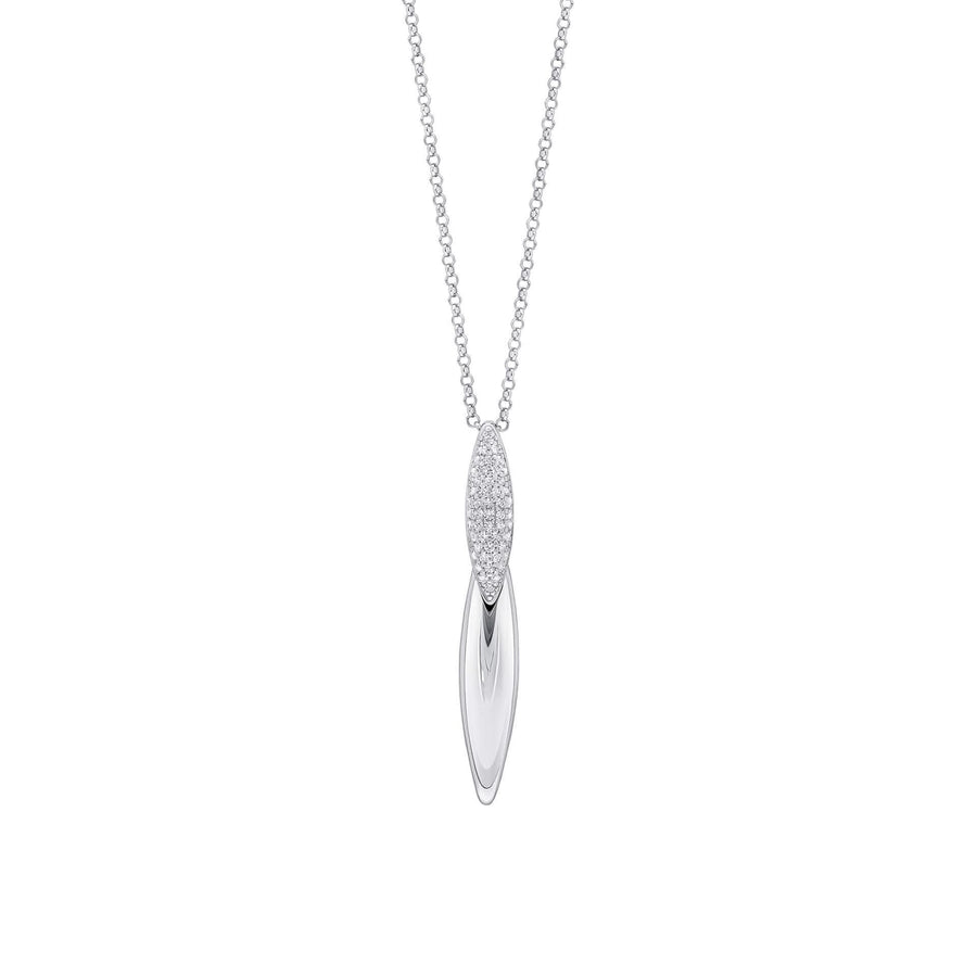 Fiorelli Silver White Cubic Zirconia Pendant P5431C