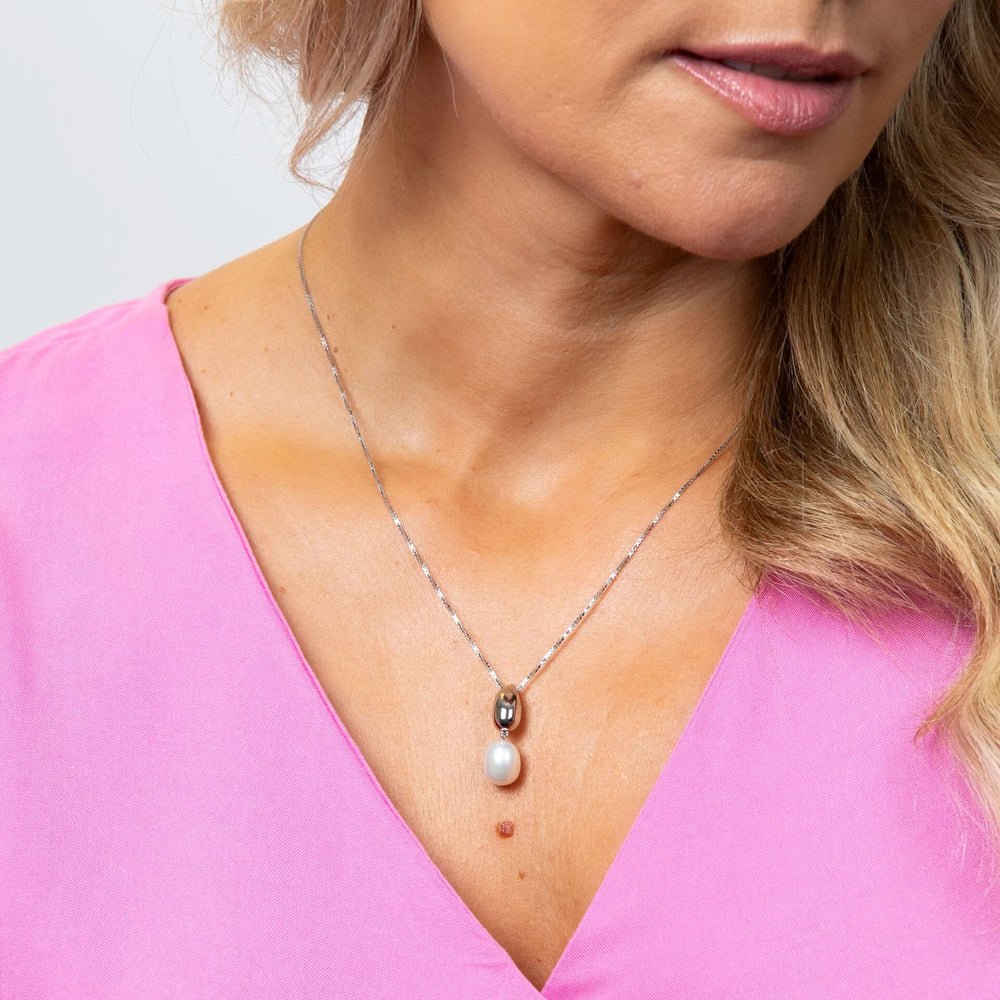 Fiorelli Silver White Freshwater Pearl Pendant P5468W